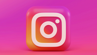 Instagram wird auch bei Google wichtiger. Das Instagram-Logo vor einem pinken Farbverlauf